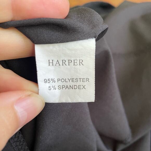 Harper Black Ruffle Tiered Midi Dress Size XL Romantic Goth - Picture 8 of 9